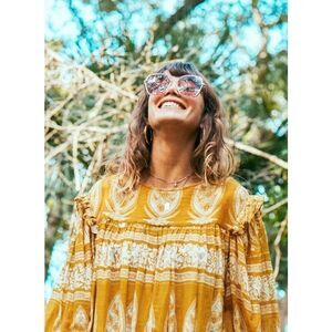 M.A.B.E. Apparel Athena Boho Blouse Top Sz. M